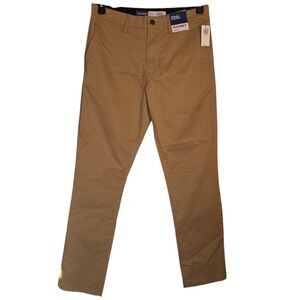 Old Navy Mens Ultimate Tech Slim Khaki Pants Tan 30x30 Built-In Flex Chinos NWT